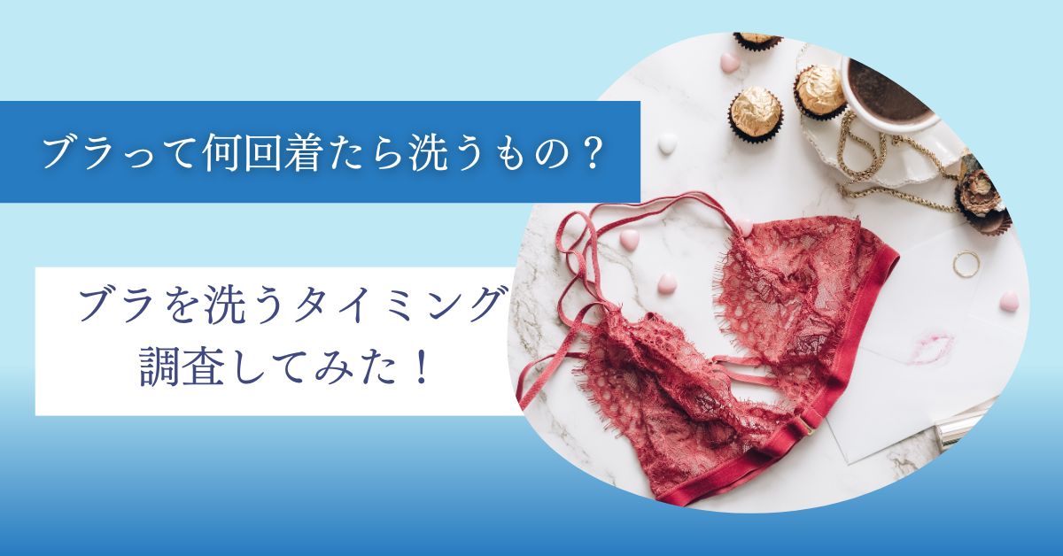 ブラジャー 何回着たら洗う？